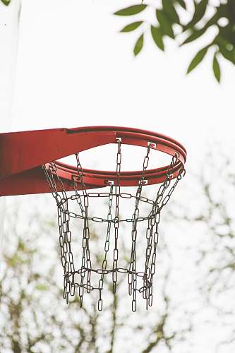 team sport red basketball ring team